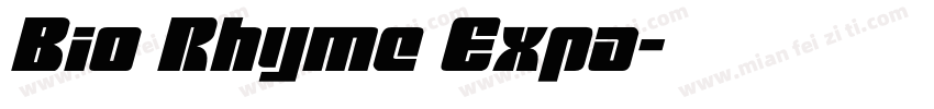 Bio Rhyme Expa字体转换